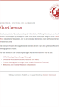 Mobile Screenshot of goetheana.de